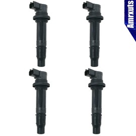 Amrxuts 4pcs 5VY-82310-00-00 Ignition Coil for Yamaha 2006-2014 FZ1 2015 FZS1 2009-2016 Vmax 1700 2002-2006 YZF-R1 2003-2007 R6 2006-2009 R6S F6T558