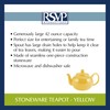 RSVP International Stoneware Teapot Collection, Microwave and Dishwasher Safe, 42