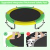 Trampoline for Kids, Upgrade Full Anti-Rust 440lbsToddler Trampoline with Net,