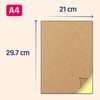 50 sheets - A4 Kraft Brown Sticker Paper Label Sheets,