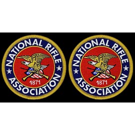 NRA National Rifle Association 2nd amendment 1871 Patch | 2pc iron on Sew  3"x3"