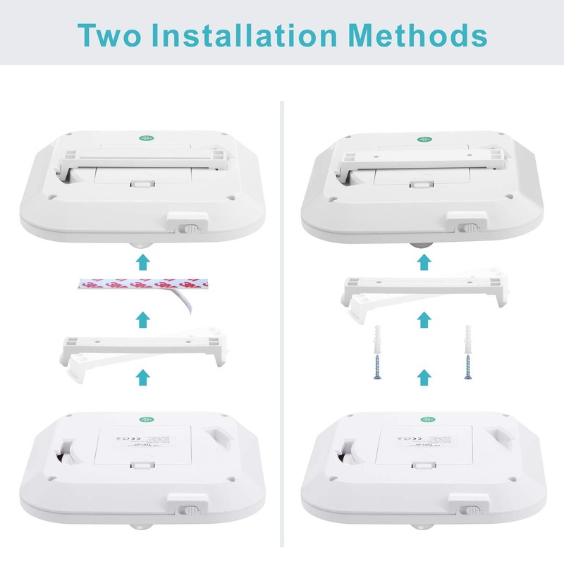 2 Pack Battery Operated Ceiling Light Motion Sensor Shower Light,