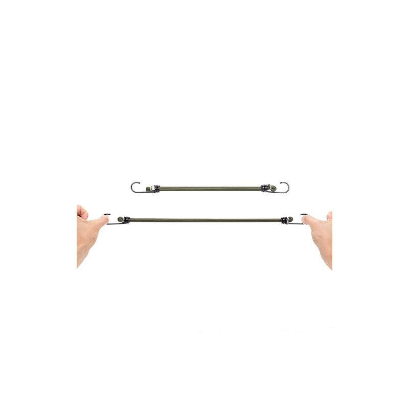 Bungee Cords with Hooks Heavy Duty Outdoor - 10 Pack