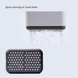 JAMAKALA Cutlery Drainer for Sink, Kitchen Utensil Holder, Chopsticks Storage Basket,Spoon Holder,Chopstick Holder,Fork Holder,Compartment Organiser (Black)