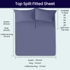 SGI bedding 34" King Split Top Flex Head Sheet Set