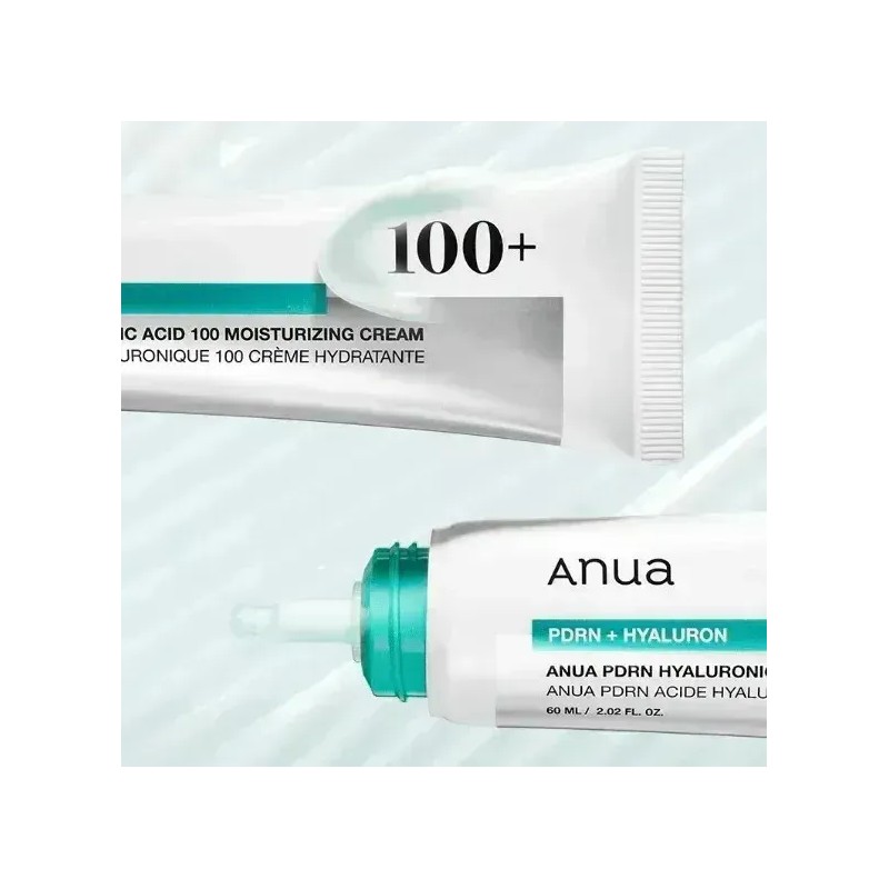 Crema Facial Hidratante Con Ácido Hialurónico 100+
