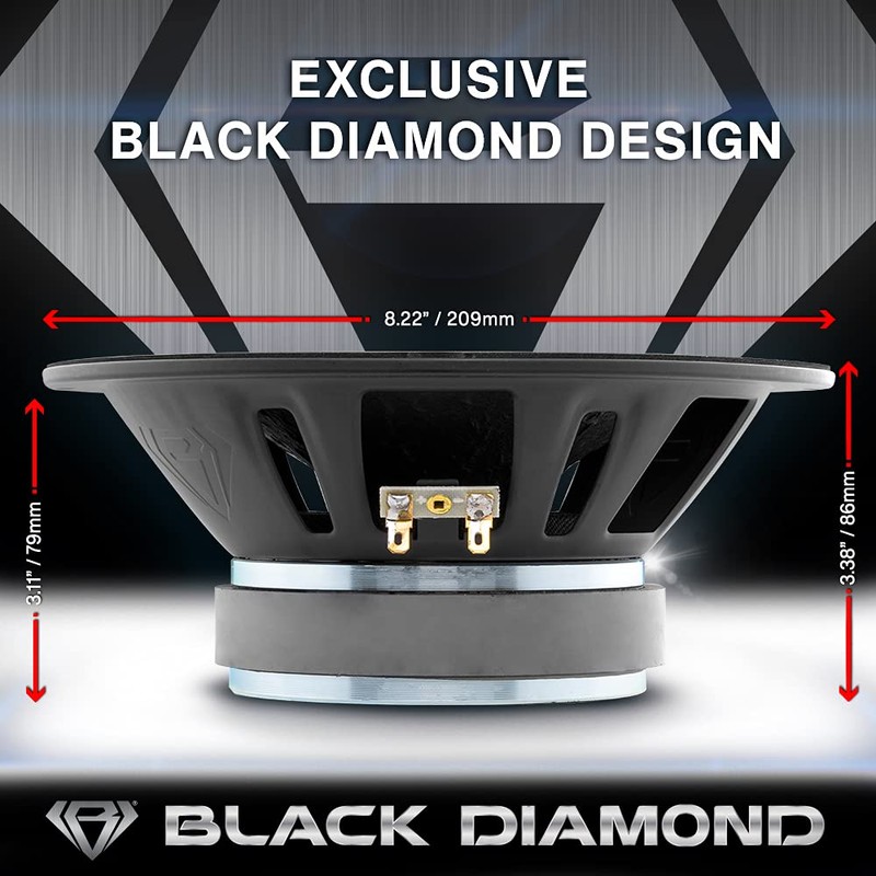 BLACK DIAMOND Dia-M8 8" Mid-Range Loudspeaker with Bullet 500 Watts