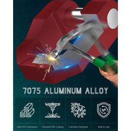 ADTOPI 3/4 inch D Ring Shackle, 70,000lbs MBS 18,000lbs WLL with 7/8’’ Screw Pin Heavy Duty Aluminum Towing Shackle Work with Tow Strap Winch Recovery for Truck Trailer UTV ATV RV SUV, Red (2 Pack)