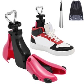 Shoe Stretcher Women Men, Boot Stretcher for Women, Shoe Stretcher Wide Feet, Adjustable Boot Widener & Expander, Red 1 Pack, For size 4-8