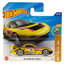 Hot Wheels - ´95 Mazda RX-7 Drift - HW: ´70s vs. ´90s 9/10 - HYY95 - Short Card - Yellow - Mattel 2025-1:64