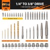 KENDO 46PC HSS Damaged Screw Extractor Set - Remover for