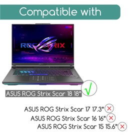 KEANBOLL 2 Pack Screen Protector for New 2025-2024-2023 ASUS ROG Strix Scrar 18 / ROG Strix G18 & AUSU TUF Gaming A18 & Razer Blade 18 Gaming Laptop (18 Inch), Anti Scratch HD Crystal Clear (PET)