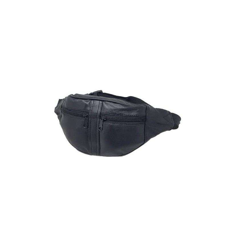 RAS Leather Travel Money Pouch Waist Bum Bag Adjustable Belt