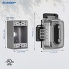 ELEGRP 1 Gang Weatherproof Exterior in Use Outlet Cover and