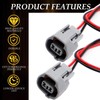 2pcs 2-Way Side Marker Light Connector Compatible with Toyota Tacoma
