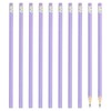 PATIKIL Round Pencils, 48 Pack HB Graphite Pencils with Eraser Wood Pencils Cute Pencil for Classroom Teacher Office Supplies, Purple