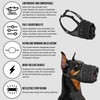 OneTigris Dog Muzzle, Military-Grade Soft Muzzles, Reflective Breathable Adjustable Dog