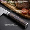 Butterfork 8 Inch Chef Knife, AR-RPM9 Steel, Pakkawood Handle Utility