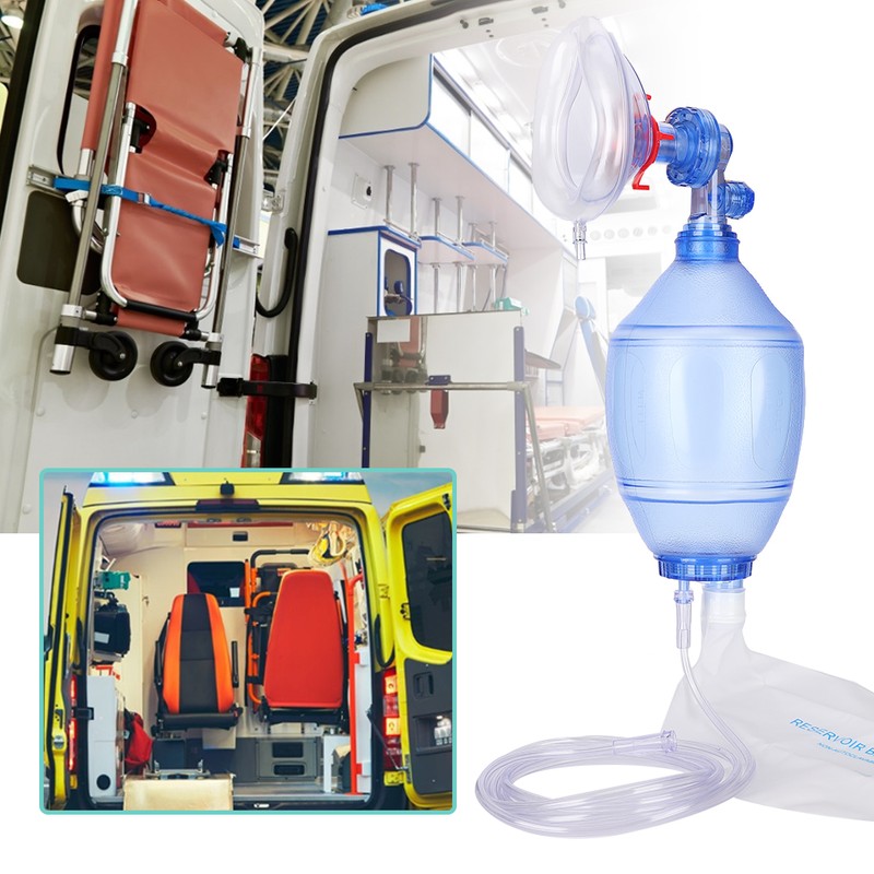 PVC Breathing Manual Resuscitator Emergency Aid Artificial Resuscitation DevicesChild 2#