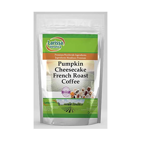 Pumpkin Cheesecake French Roast Coffee (Gourmet, Naturally Flavored, Whole Coffee