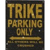 8X10in TRIKE PARKING SIGN RUSTIC STYLE 8x10in 20x25cm CAR SHED