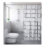 Nordic Style Fashion Shower Curtain with Plastic Hooks PEVA Large