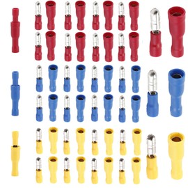 Leloco 30 Pairs 0.5-6.0 mm² Cable Lugs Set, Crimp Connectors, Power Thieves Car, Cable Connector Car, Quick Connector for Car Cabling, Electrical Wiring, DIY Wiring, Plug Switch