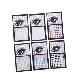 LALAFINA 12sheets Acrylic Face Gems Stickers for Makeup Body Jewels for Parties Festivals and Dress-up Eye Gems for Creative Styles