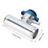 38mm/1.5in Inline Radiator Hose Filler Aluminum With Temperature Gauge for