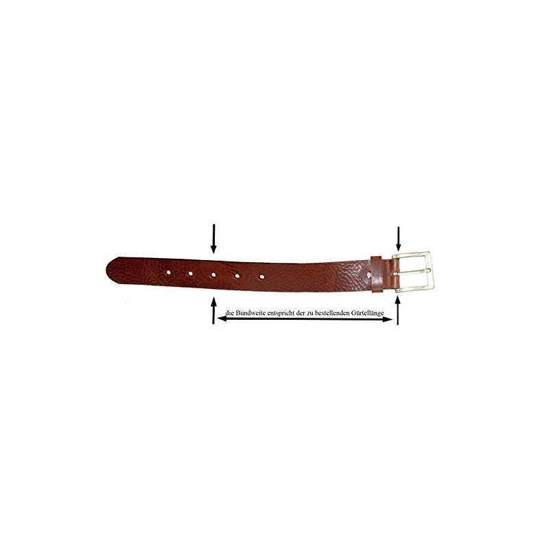 HC Women's Men's Premium Buffalo Leather Belt with Press Stud,
