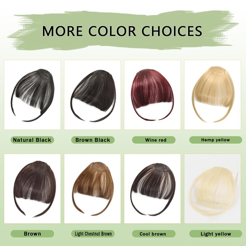Clip on Bangs for Women Fake Bangs Clip in Bangs