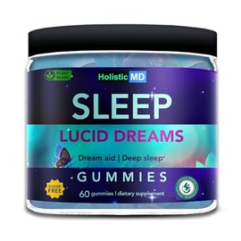 Lucid Dreams Deep Sleep - Hierba de artemisa 5 htp Mucuna Pruriens Suplementos de colina - Gomitas sin azúcar veganas 60 unidades