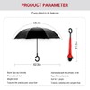 Spar. Saa Double Layer Inverted Umbrella with C-Shaped Handle, Anti-UV