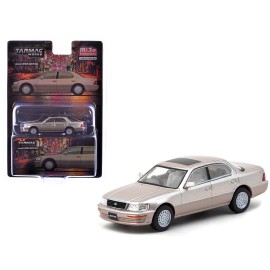DCD Lexus LS400 (UCF10) 1/64 Diecast Model Right Hand Drive (RHD) Global64 Series in Champagne Beige Metallic Tarmac Works
