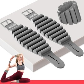 Pilates Arm Leg Weights for women, Adjustable Buckle Wrist Ankle Weights Set of 2 (1lb Each) for Working out, Yoga, Dance, Walking, Home Gym