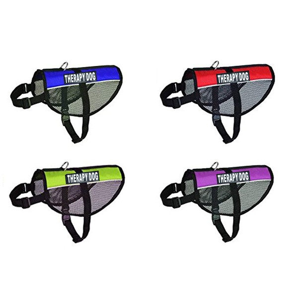 Therapy Dog mesh Vest Harness Cool Comfort Nylon for Dogs