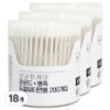 SonakSonak Delicate Care Round Pointed Dual Beauty Swabs, 18, 200 Pieces / 소낙소낙 섬세한 케어 라운드 뾰족 듀얼 뷰티 면봉, 18개, 200개입