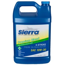 Sierra 18-9420-3 10W-30 FC-W 4-Stroke Marine Outboard Oil - 1 Gallon