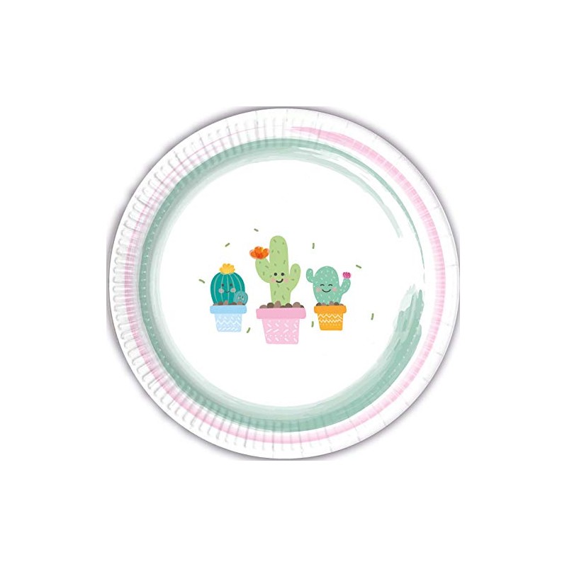Procos 89291 Plate 23 cm Cactus, Multi-Coloured