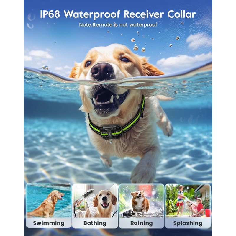 Dog Training Collar with Remote, Electronic Dog Shock Collar with