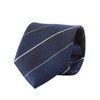 The Shirt Studio Navy Two-Tone Stitch Stripe Self-Tie Necktie