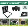 Ductile Iron Atrium Grate and Frame,18x18in Square Beehive Catch Basin