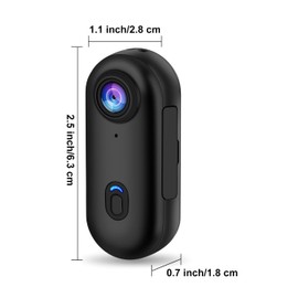 4K Thumb Action Sports Camera Bag, Portable Body Camera, Helmet Camera Mount Anywhere, Multifunctional Accessories, Mini Body Camera, Pocket Camera (TF Card Support Max 256GB, Not In