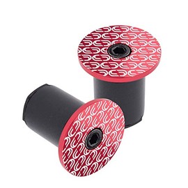 Deda Elementi Loop Bar-End Plugs, Red