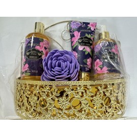 Home Spa Gift Basket, Bath Spa Kit for Women, with Body Lotion, Bath Gift Set orchid & jasmine Scent Gift Basket for Women Beauty & Personal Care Set, Home Bath Gifts Bath and Body Gift Basket
