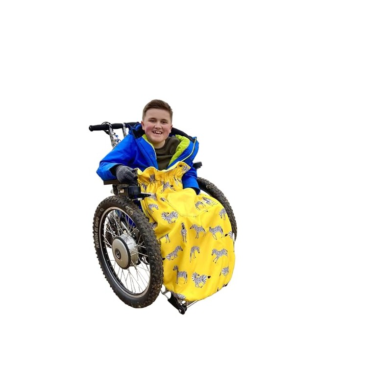 Bundlebean Children’s Wheelchair Cosy – Fleece‑Backed Waterproof Nylon, Front Hand-Warming