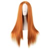 MapofBeauty 28 Inches/70 cm Fashion Monochrome Length Straight Wig High