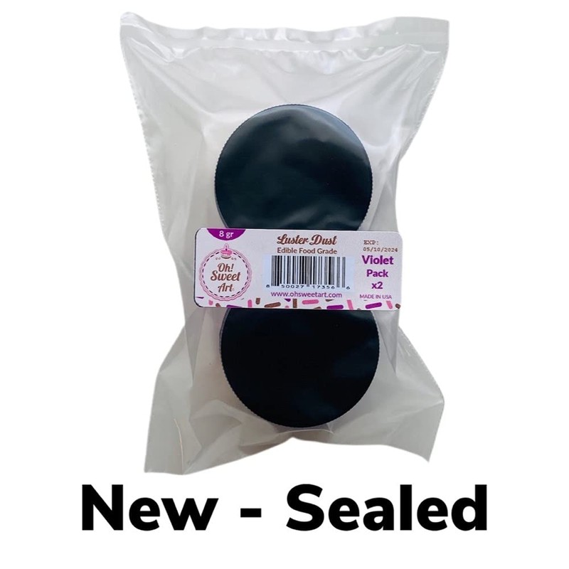 Violet Edible Luster Dust Pack x 2 units 8g in