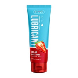 IF LOVE Lubricante a base de agua - Frmula natural, lubricacin duradera y sensacin dulce e inolvidable, 100 ml. (Fresas)                              