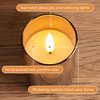 Grey Glass Flameless Votive Candles with Remote Timer, Real Wax